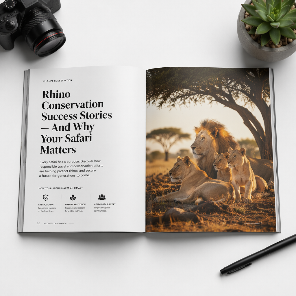 A vibrant scene of a lion pride resting under an acacia tree in the savanna, warm golden hour light illuminating their majestic fur, capturing the essence of a Big Five safari, shot on 85mm, shallow depth of field, editorial photography.